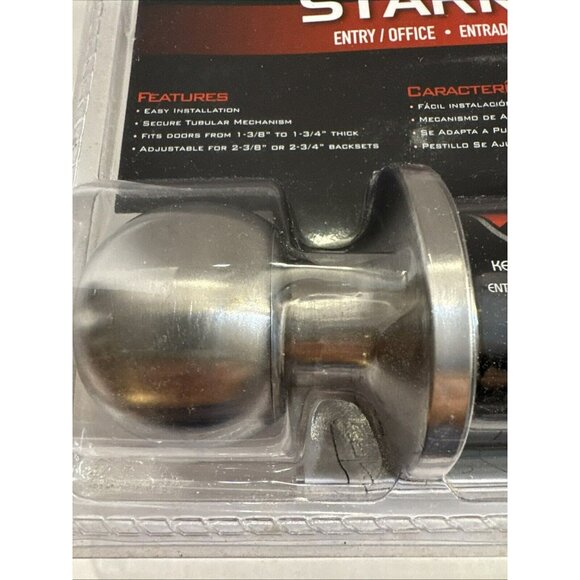 Starke Entry/Office Keyed Lock Door knob Adjustable Latch Easy Installation F1 - Picture 10 of 11